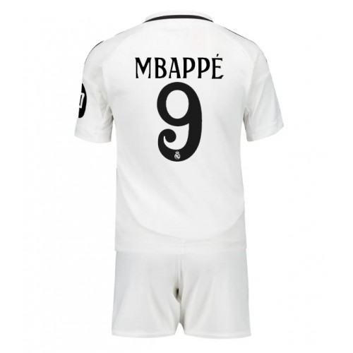 Real Madrid Kylian Mbappe #9 Domaci Dres za djecu 2024-25 Kratak Rukav (+ Kratke hlače)